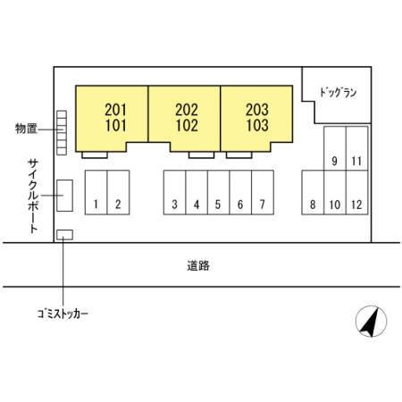 松江市黒田町のアパート