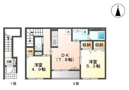 松江市玉湯町湯町のアパート