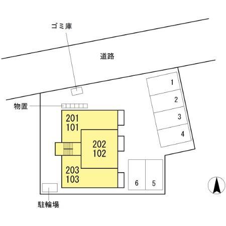 安来市安来町のアパート