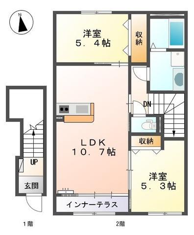 松江市東津田町のアパート