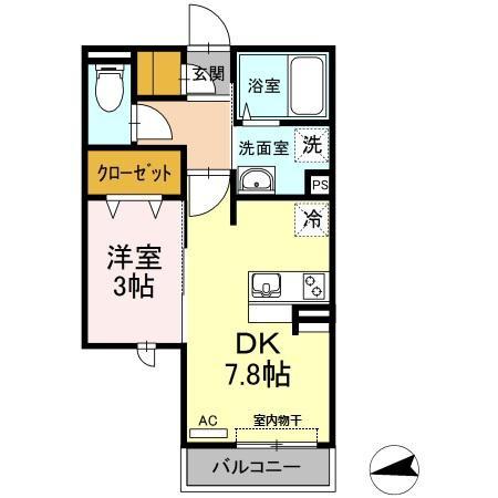 松江市乃木福富町のアパート