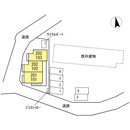 松江市乃木福富町のアパート