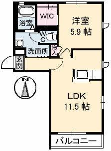 松江市北田町のアパート