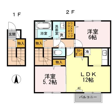松江市春日町のアパート