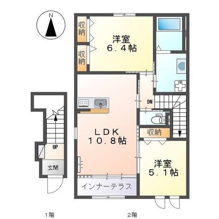 松江市東出雲町揖屋のアパート