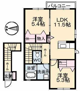 松江市黒田町のアパート