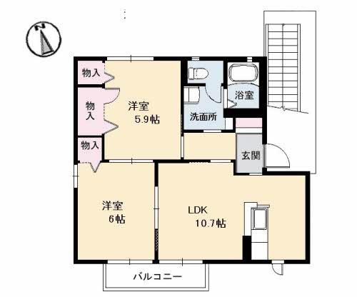 松江市浜佐田町のアパート