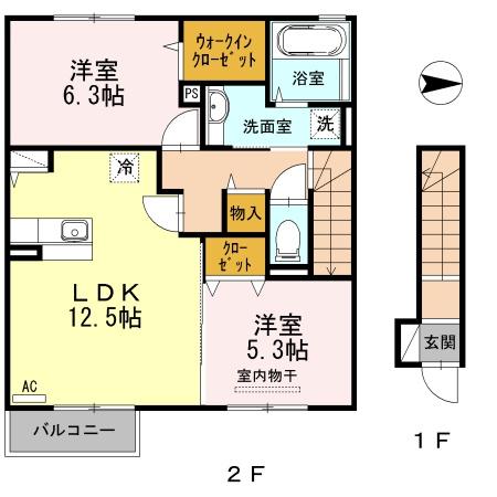 松江市比津町のアパート