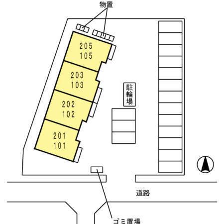 松江市比津町のアパート
