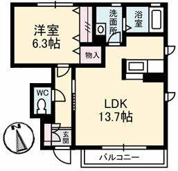 松江市東津田町のアパート