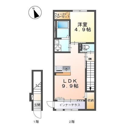 松江市東出雲町揖屋のアパート