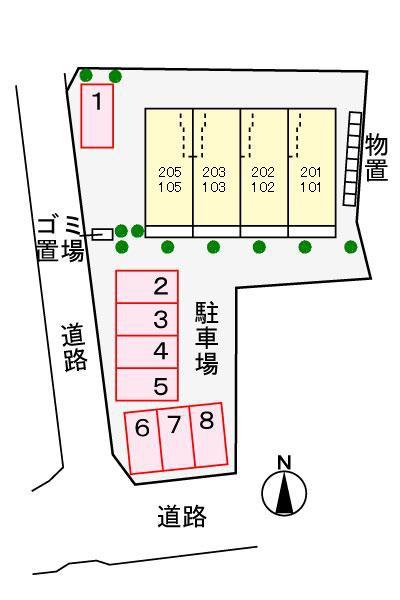松江市古志原７丁目のアパート