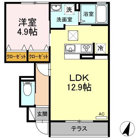 松江市奥谷町のアパート