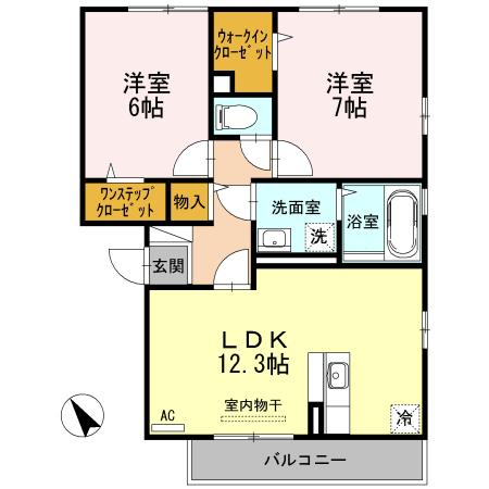 松江市春日町のアパート