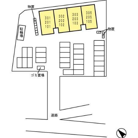 松江市春日町のアパート
