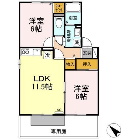 松江市東出雲町錦新町６丁目のアパート