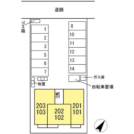 松江市黒田町のアパート