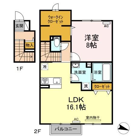 松江市西川津町のアパート