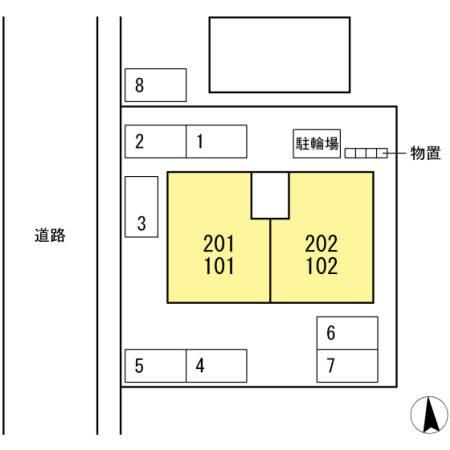 松江市黒田町のアパート