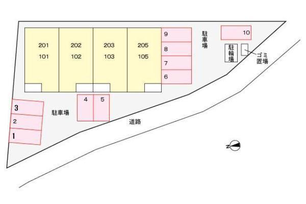 松江市下東川津町のアパート
