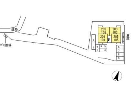 松江市奥谷町のアパート