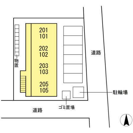 松江市菅田町のアパート