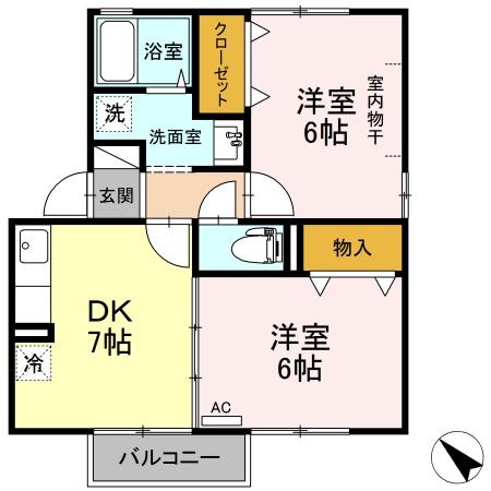 ハイツ　トベラC棟