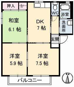 フレスコＫ　Ｂ棟