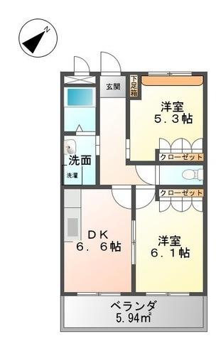 鳥取市国府町奥谷２丁目のアパート