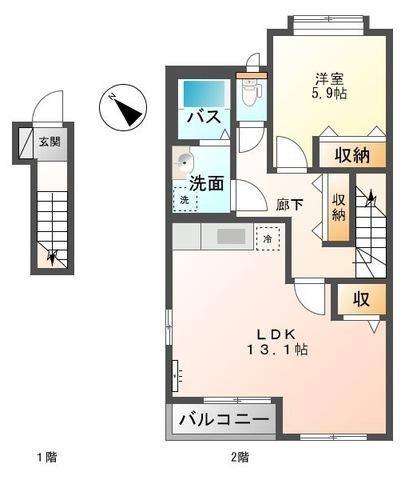鳥取市江津のアパート
