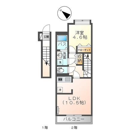 鳥取市南安長２丁目のアパート