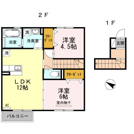 鳥取市桂木のアパート