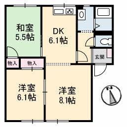 鳥取市江津のアパート