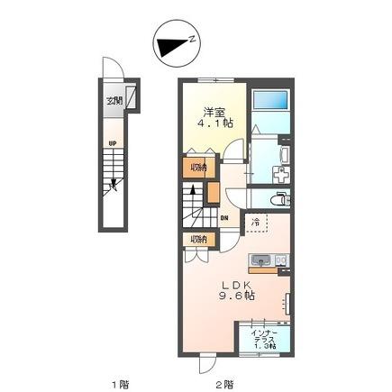 倉吉市清谷町１丁目のアパート