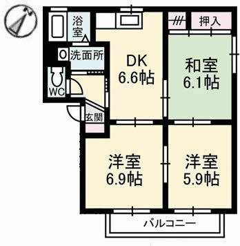 シャーメゾン・レーヴ叶　E棟