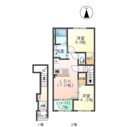 倉吉市福守町のアパート