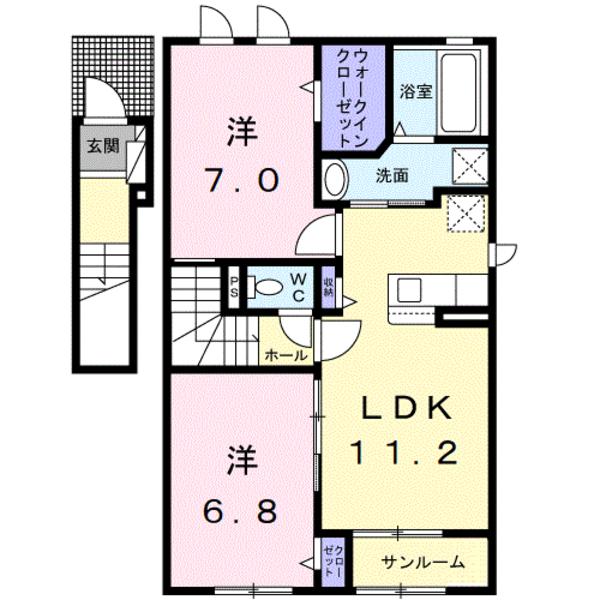 鳥取市福部町湯山のアパート