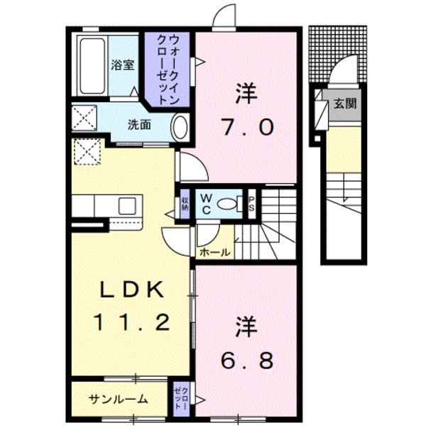 鳥取市福部町湯山のアパート