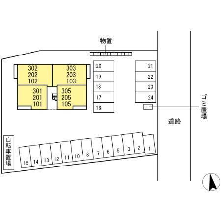 倉吉市上井のアパート