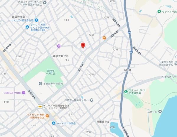 国分寺台中央4丁目貸家(現地案内図)