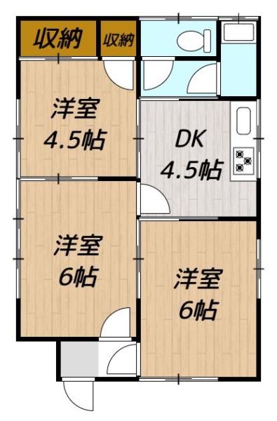 姉崎平屋貸家