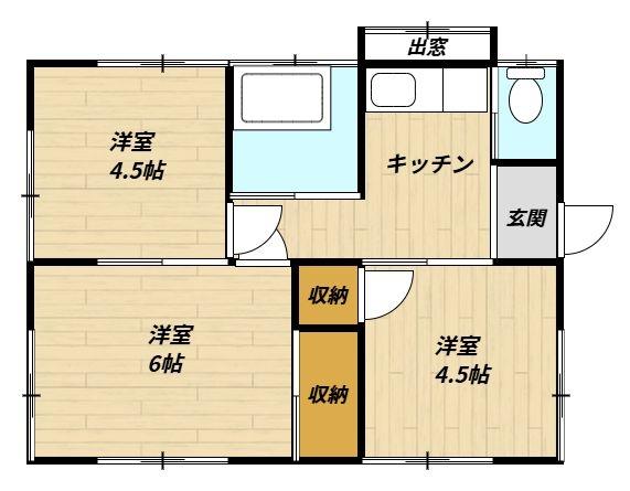 姉崎平屋貸家