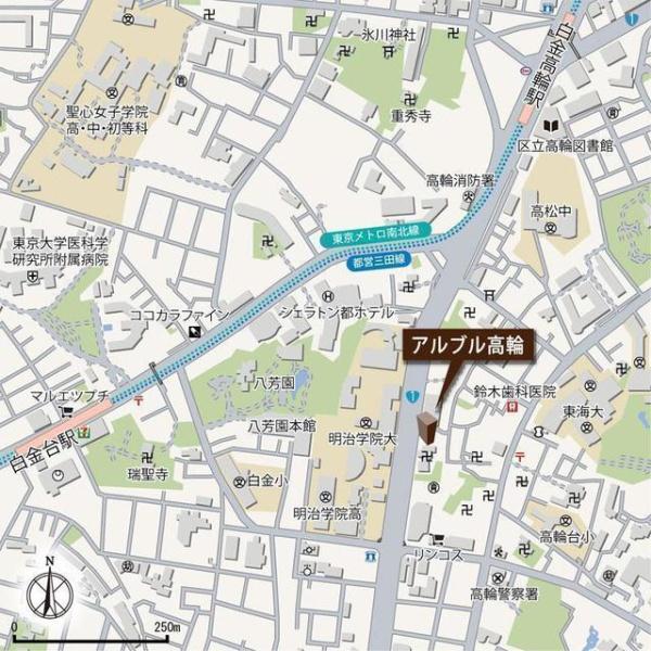 港区高輪１丁目のマンション