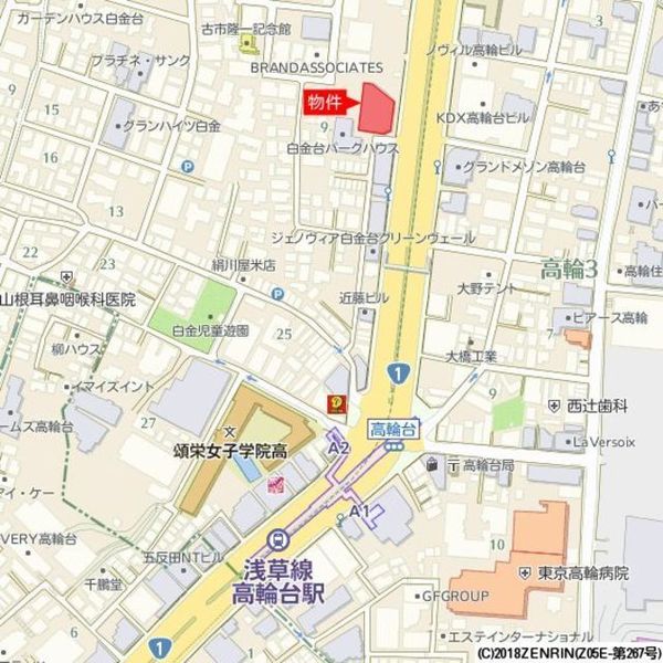 港区白金台２丁目のマンション