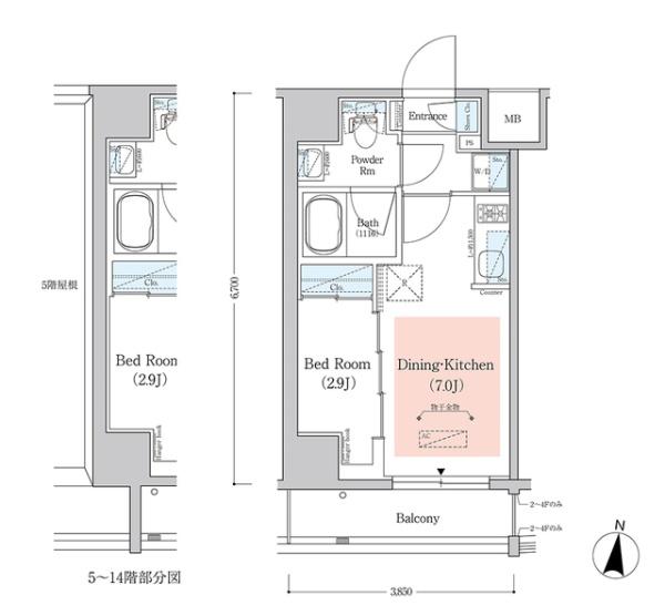 新宿区北新宿１丁目のマンション