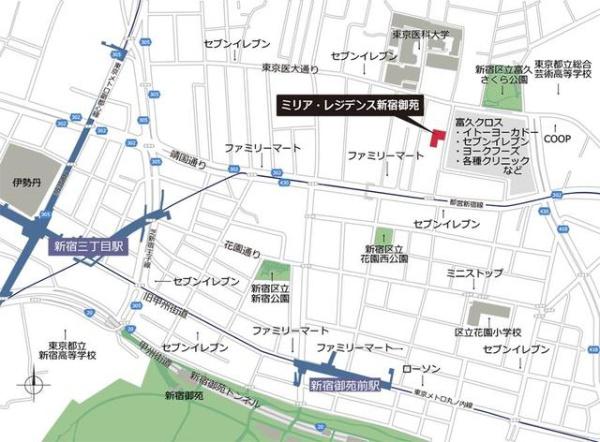 新宿区新宿５丁目のマンション