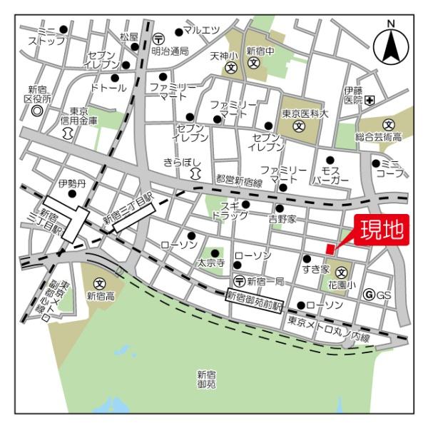 新宿区新宿１丁目のマンション