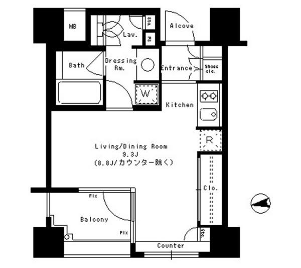 新宿区水道町のマンション