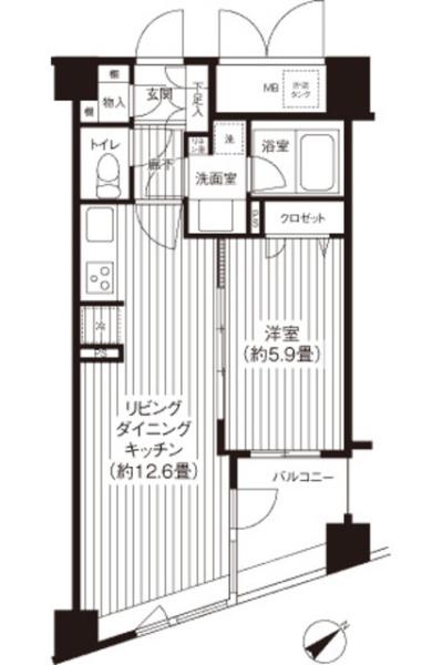 新宿区余丁町のマンション