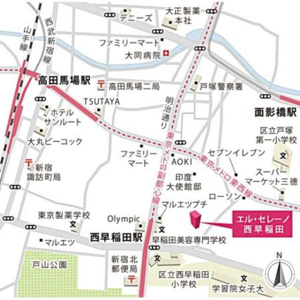 新宿区西早稲田２丁目のマンション